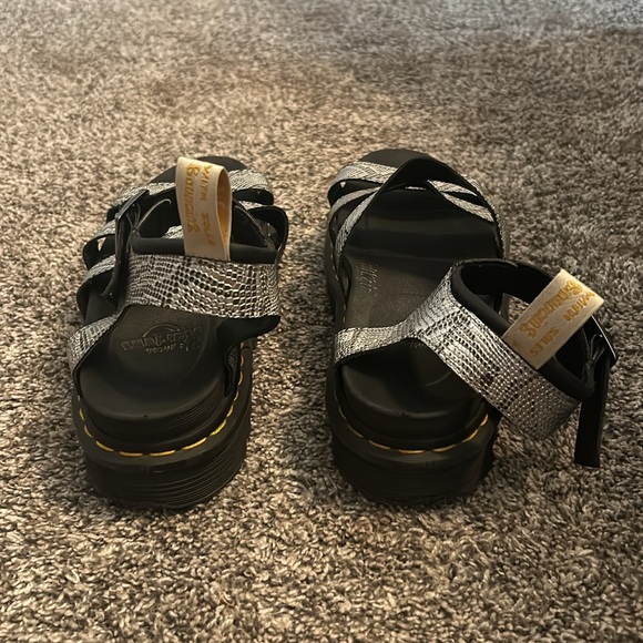 Doc Marten Silver snake print sandals - Picture 4 of 5